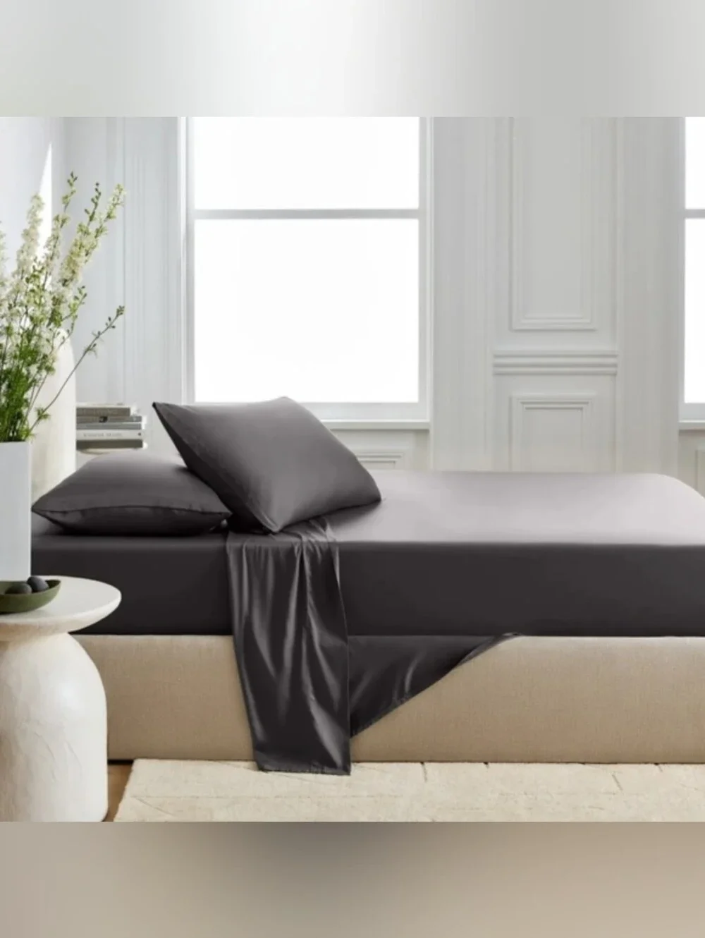 Quince Charcoal Gray Sheet Set
